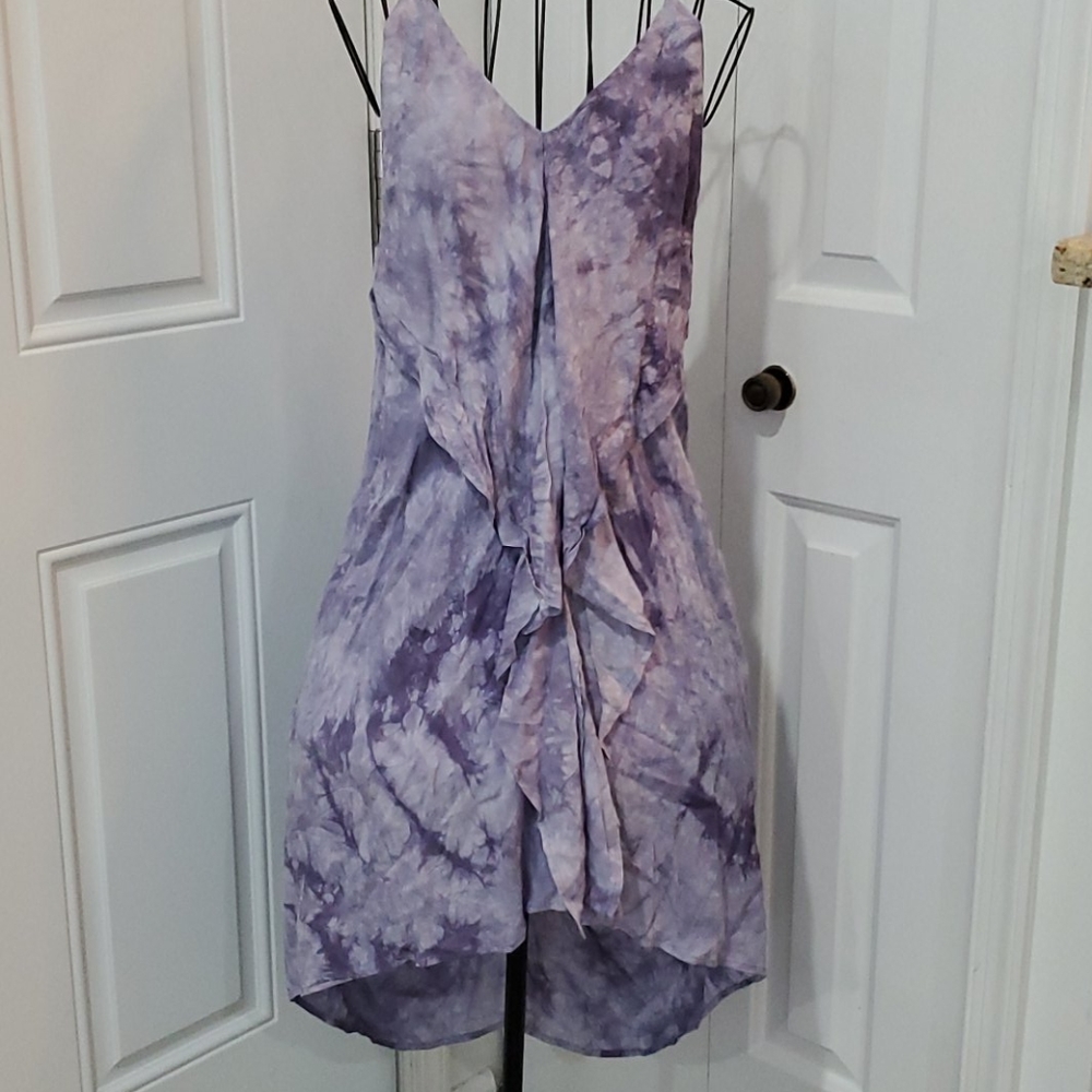 Sale NWOT Purple and white tye died Midi Dress.